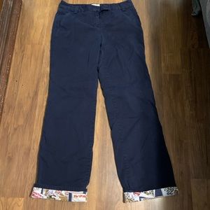 J.Crew flannel lined chinos, size 8 tall